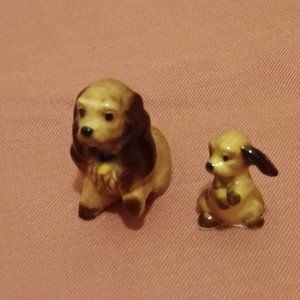 Hagen Renaker Cocker Spaniel Mama and Pup